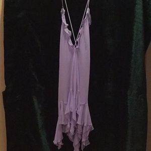 Whimsical pale lavender baby doll with soft hi-low